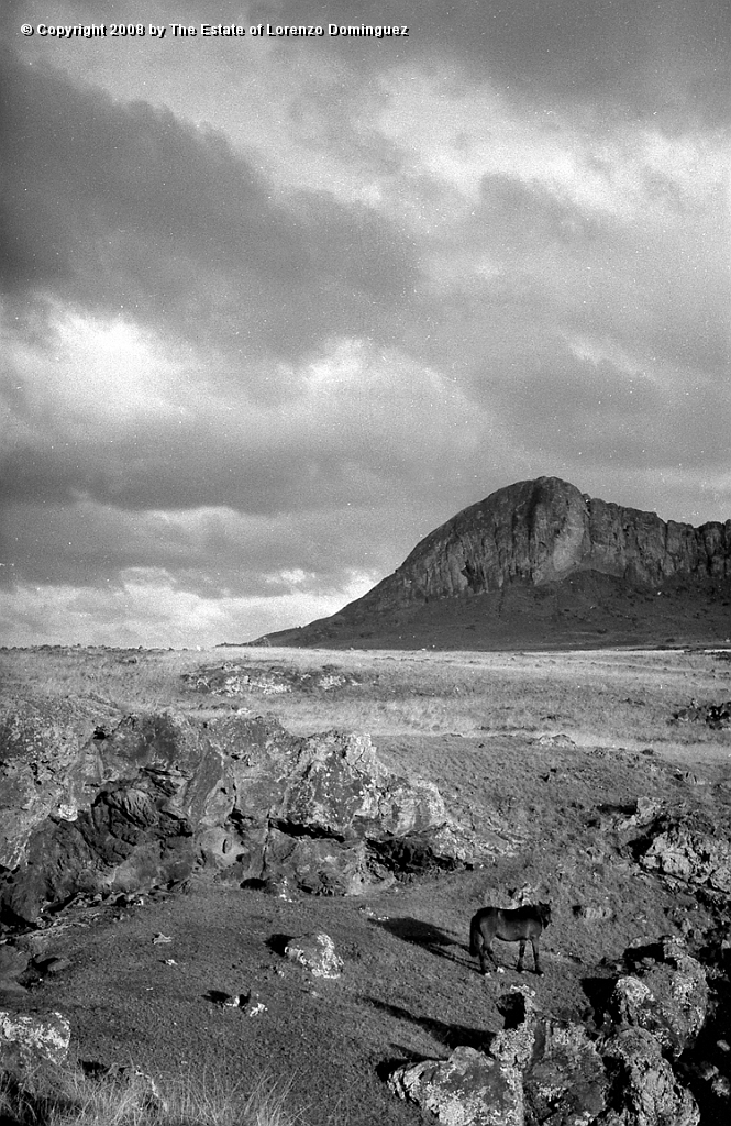 TAM_Ana_Havea_11.jpg - Easter Island. 1960. Cave at Ana Havea, near ahu Tongariki. Photograph taken a few days before the tsunami of May 22, 1960.